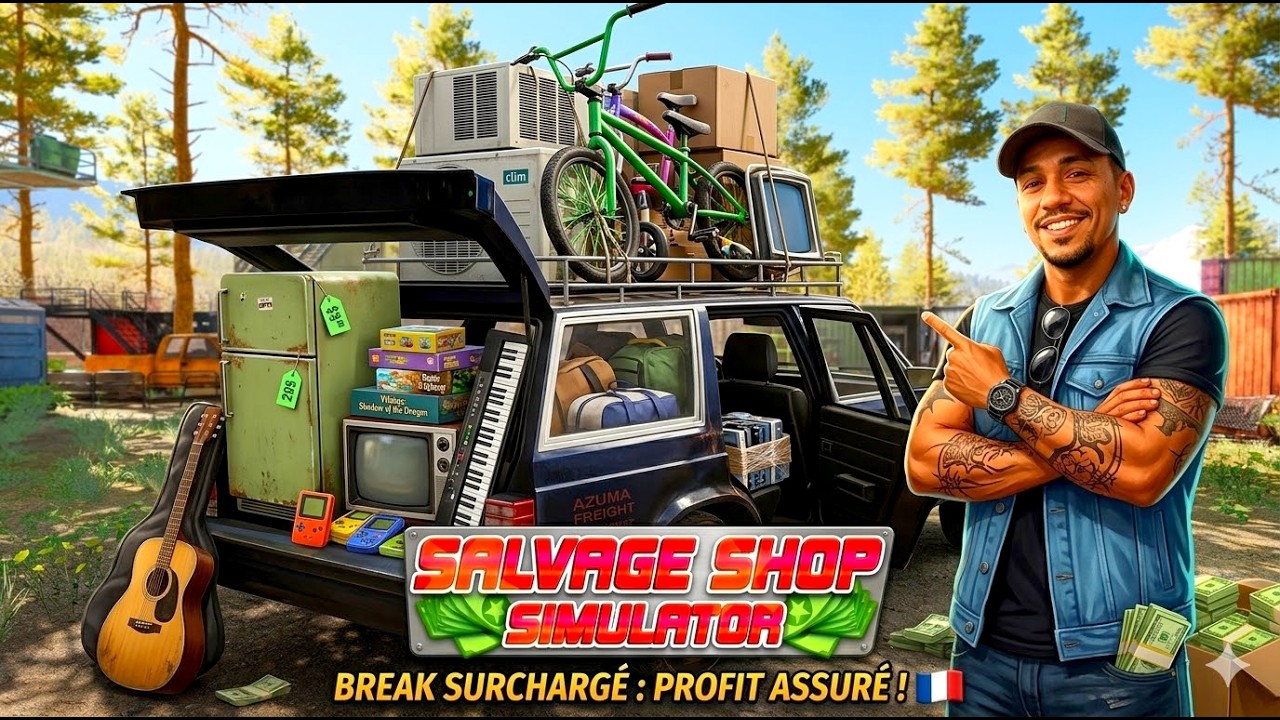 SALVAGE SHOP SIMULATOR Ep.2 DU BAZAR AU CASH ! BREAK PLEIN À CRAQUER !