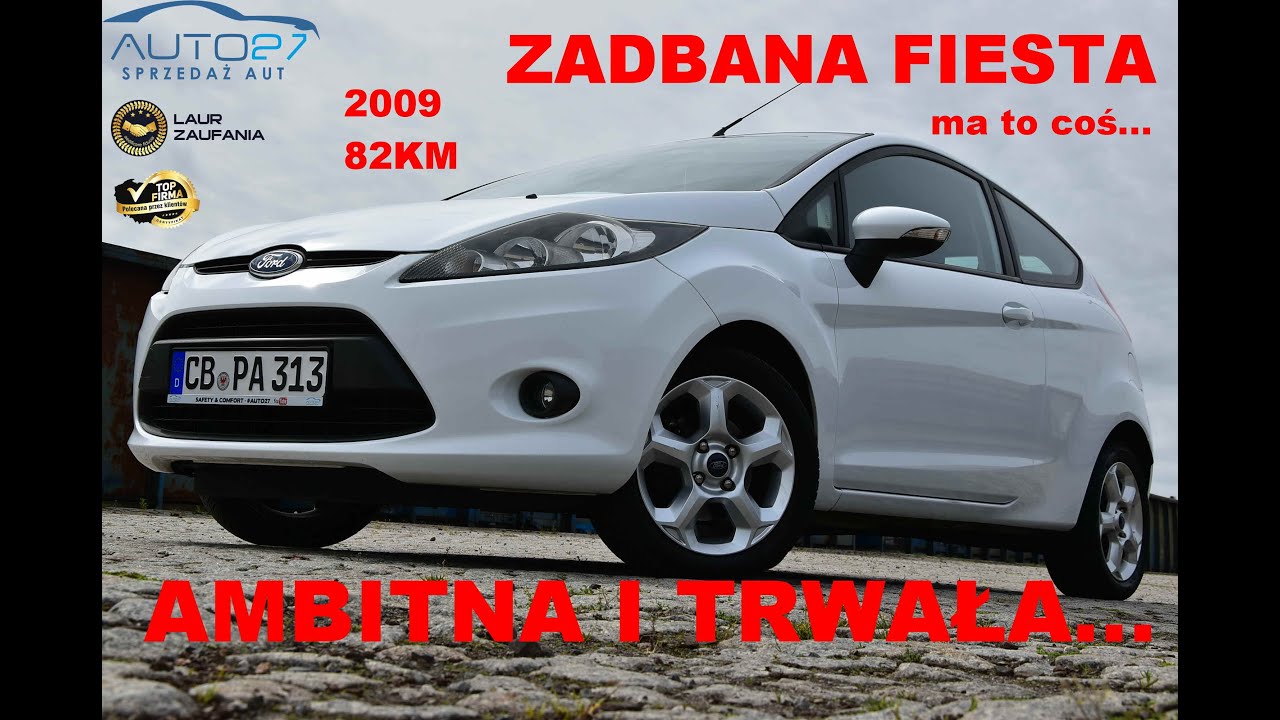 #AUTO27 - SPRZEDANA -TEST- FORD FIESTA 1.25 82KM . 2009. Miejska ZADZIORA z klasą! Stan WYJĄTKOWY!
