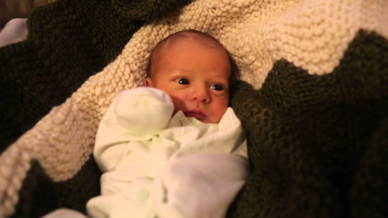 Adorable Tired Newborn Baby Has Gas and Hiccups!