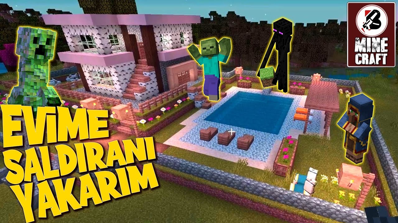 Ev Değil Saray Yavrusu, Minecraft Evimi Geliştirdim, Evime Saldıranı Yakarım Ulen, Minecraft Bulgur