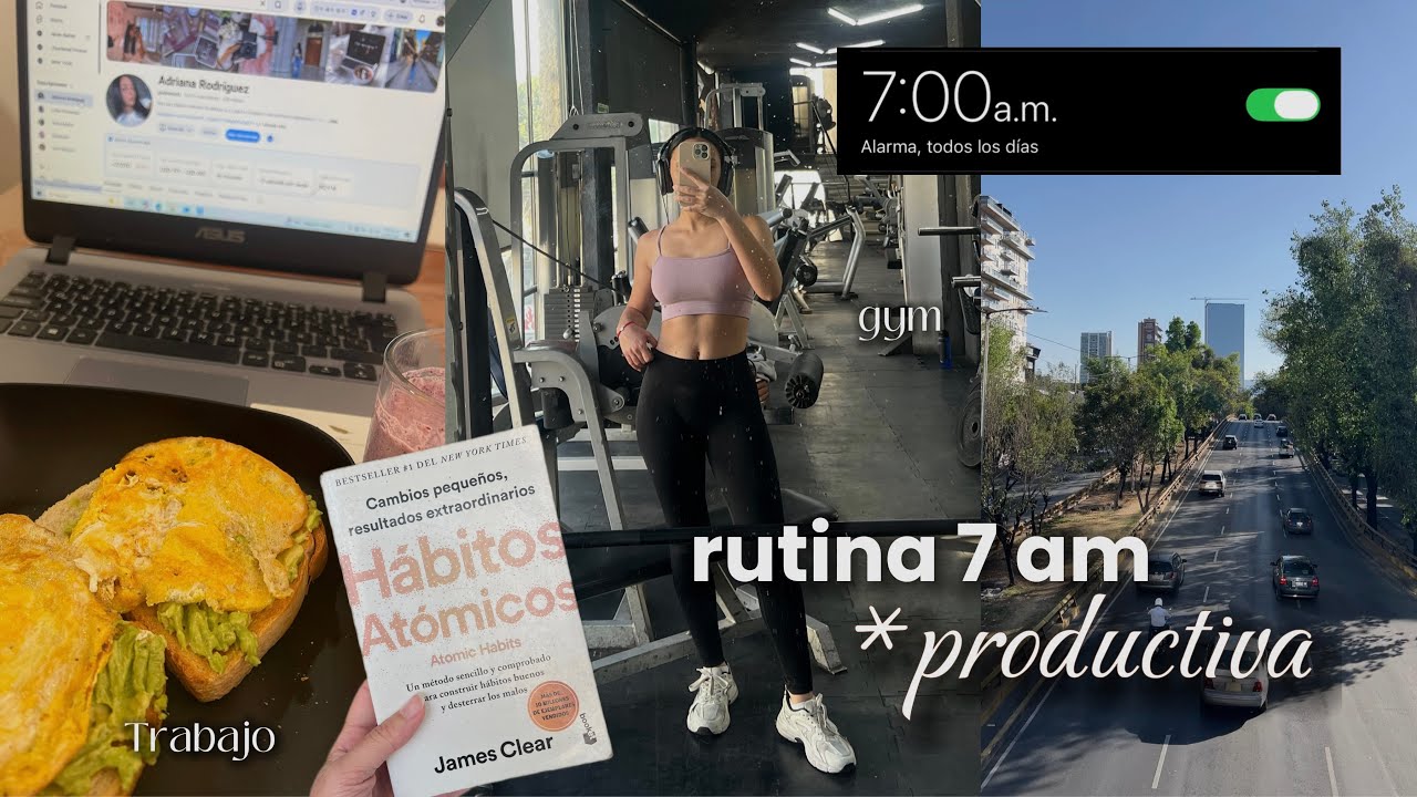 Intentando cambiar mi vida en México 🇲🇽 Rutina de mañana productiva | gym + nuevos hábitos 