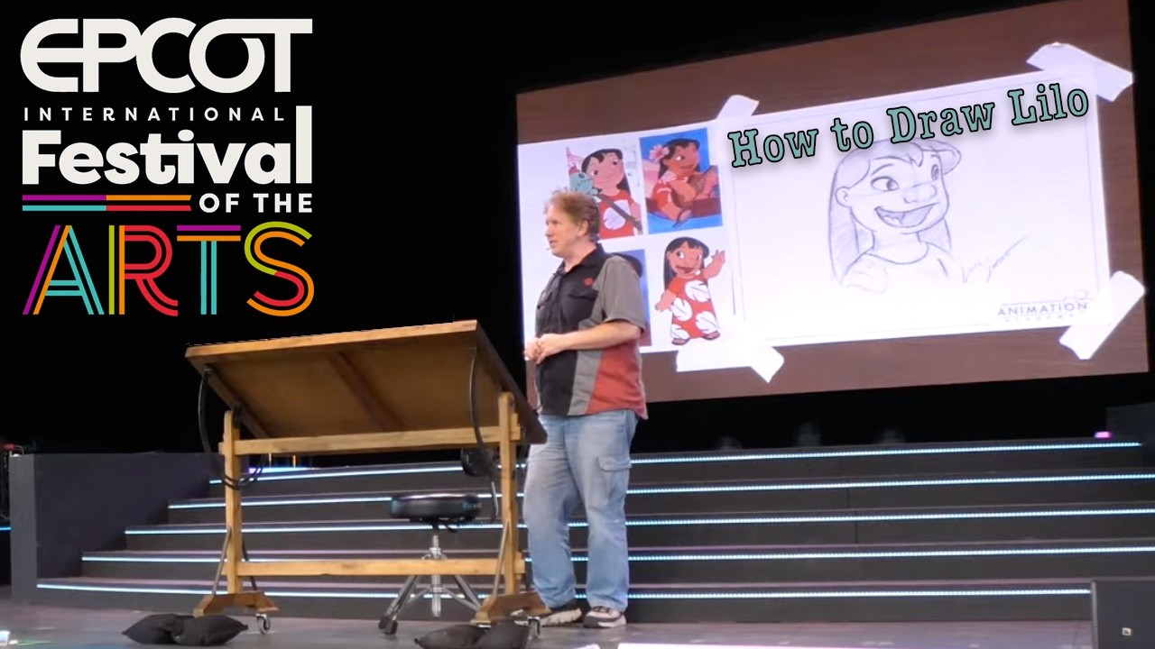 Drawing Lilo: Animation Academy at 2026 Epcot International Festival of the Arts