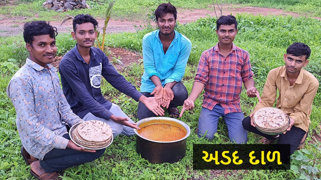 Gujarati Urad Dal and Desi Bajra Na Rotla Recipe | Village Rasoi