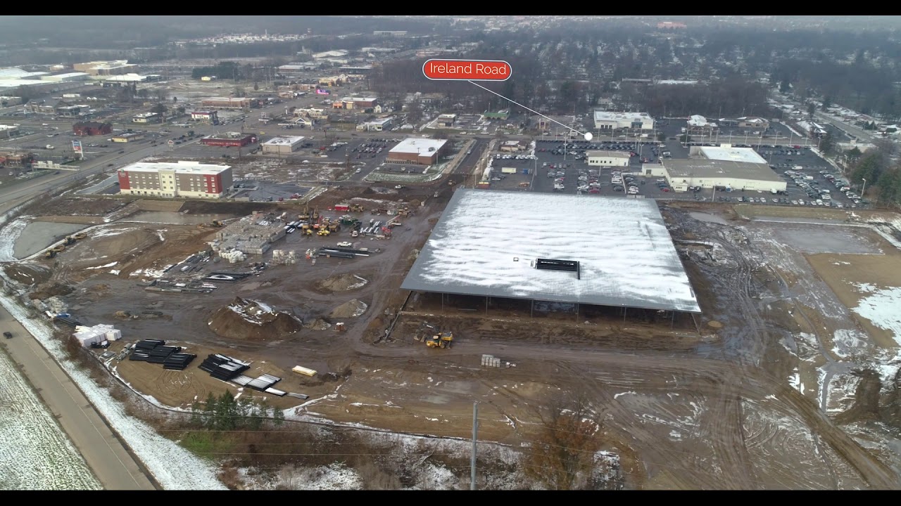 Construction Drone Video - Menards South Bend
