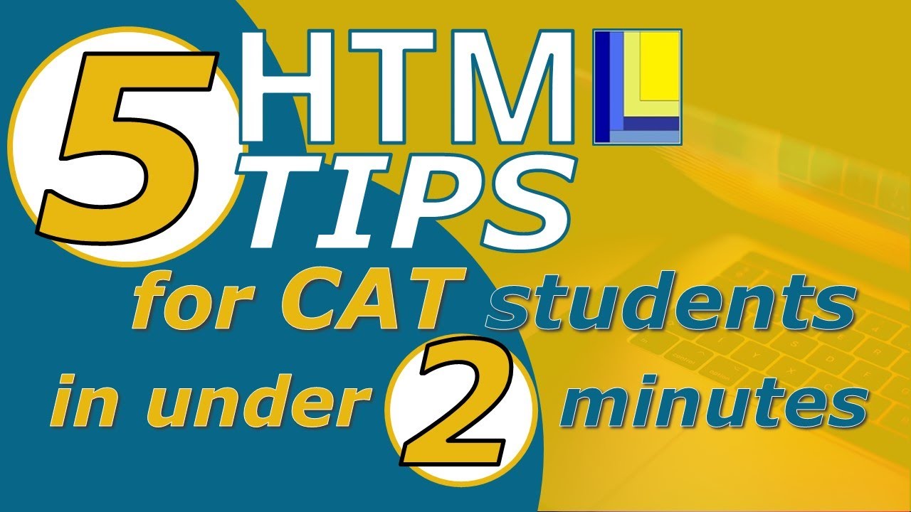 Web Design - 5 HTML Tips in under 2 minutes for CAT students