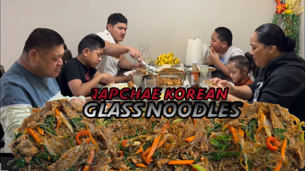JAPCHAE KOREAN GLASS NOODLES | DEEP FRIED CHICKEN 