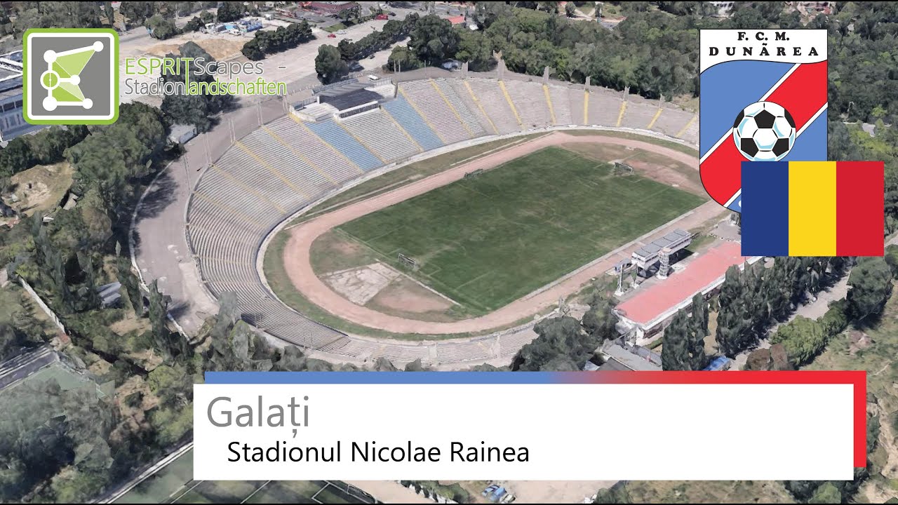 Stadionul Nicolae Rainea / Stadionul Dunărea | FCM Dunărea Galați | Google Earth | 2017