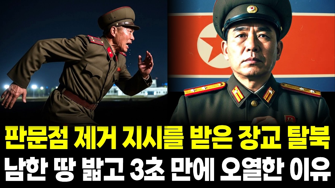 판문점 제거 지시를 받은 장교 탈북, 탈북사연