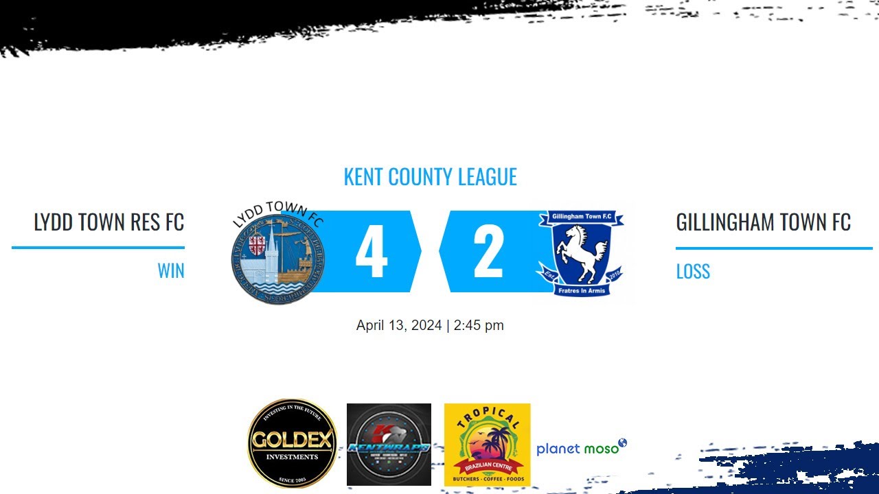 Lydd Town Res FC 4x2 Gillingham Town FC