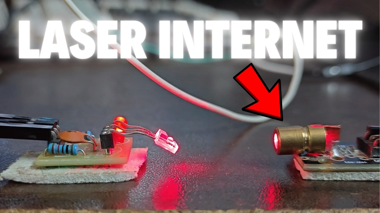 I created a LASER internet.