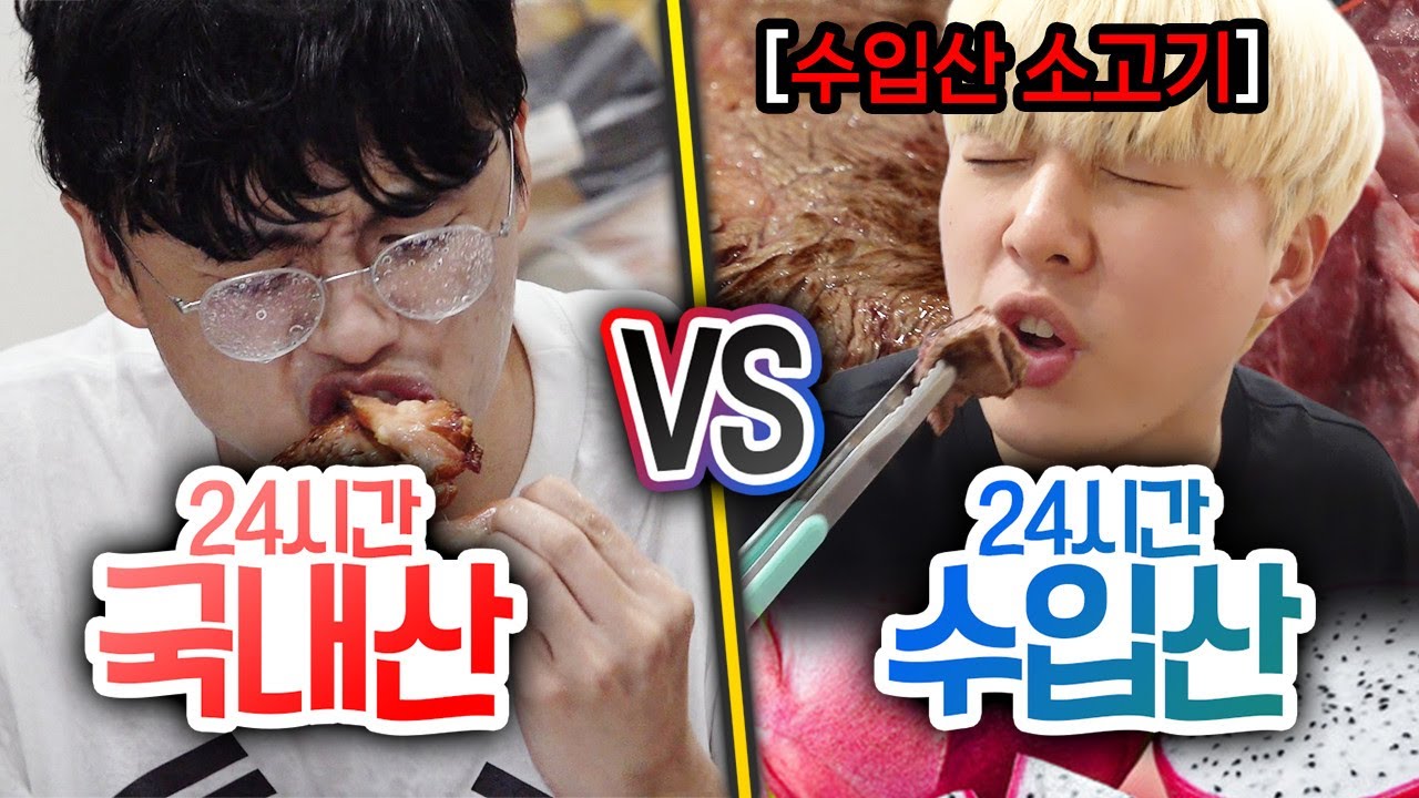 24시간동안 국내산으로 살기 VS 수입산으로 살기!! 국산이 무조건 더 좋을까??
