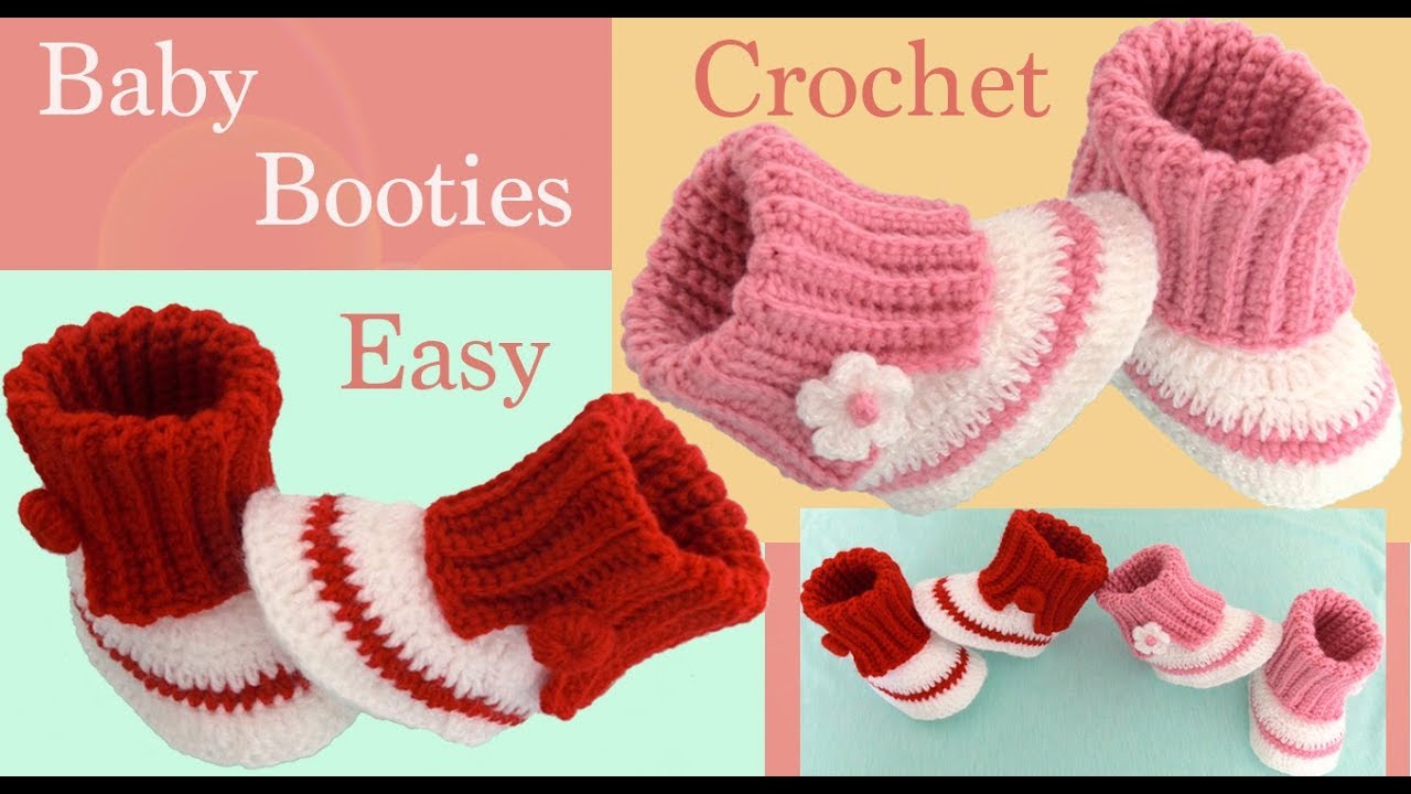 Como tejer a crochet Zapatitos para bebes niñas niños tejido tallermanualperu