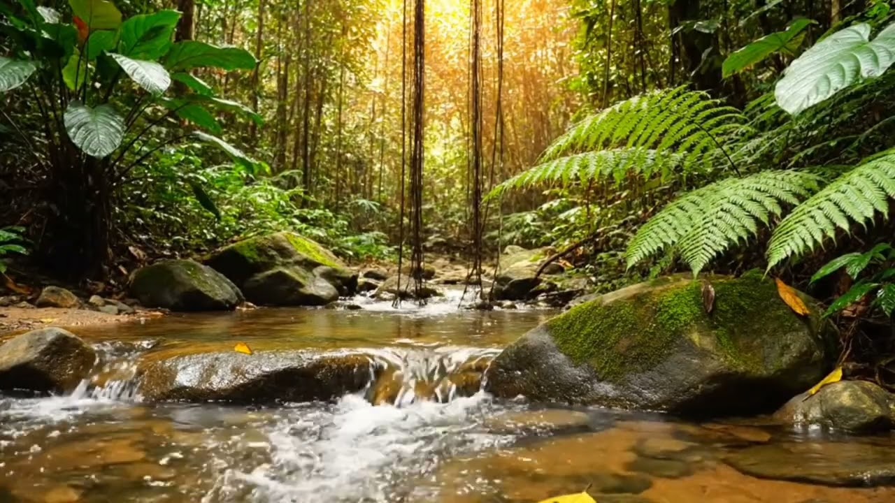 View from the Cabin Window | Nature Sounds Through the Trees | Bird Sounds & Forest Sounds