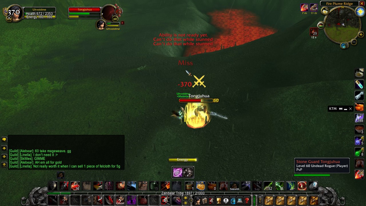 60 rogue naked/nogear 1v1 really geared T2 rogue - Nostalrius pvp