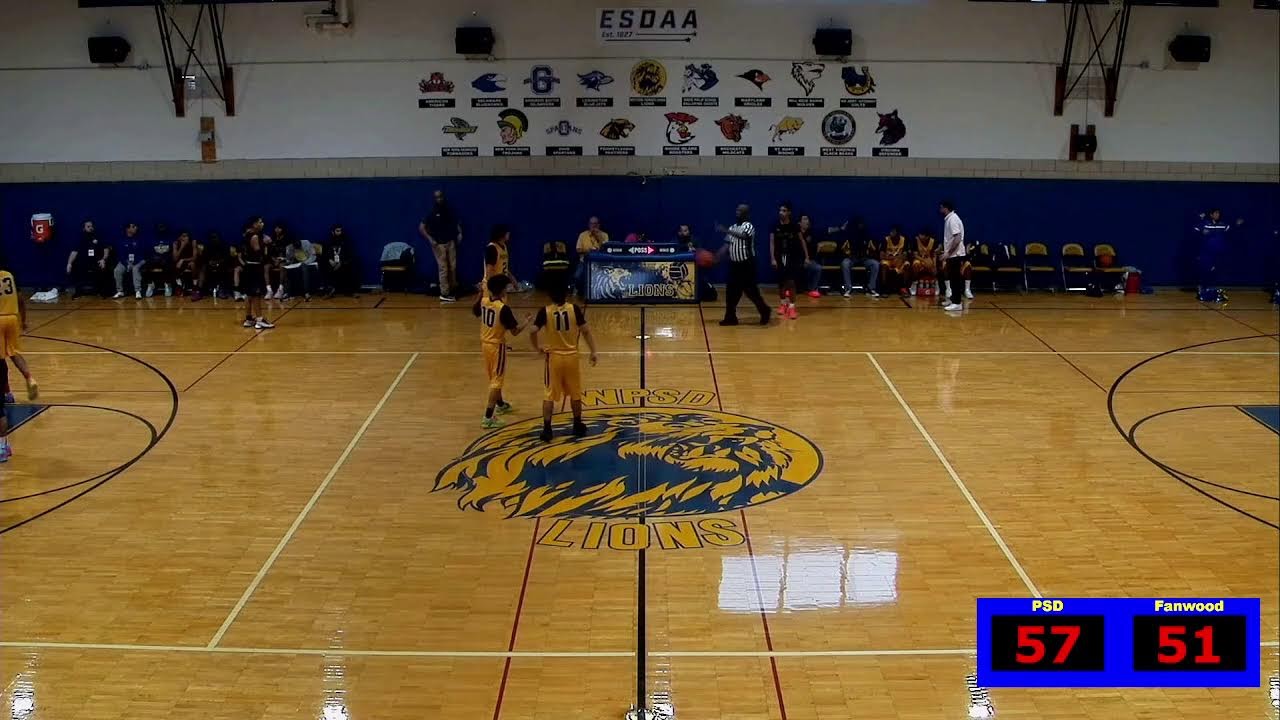 ESDAA Boys' Basketball Tournament 2026 - Fanwood vs. PSD.