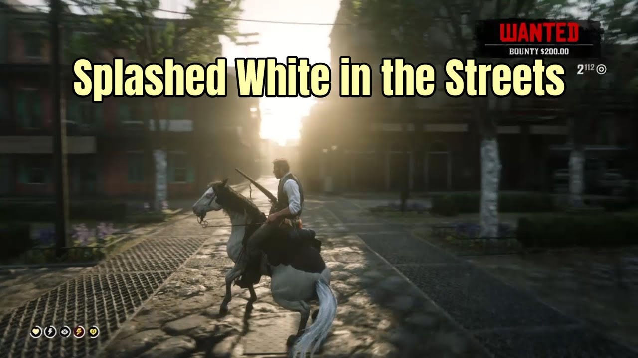 Spree with Splashed White American Paint in St Denis Red Dead Redemption 2