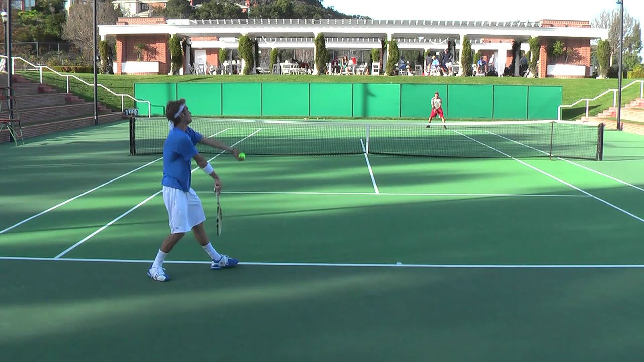 Jan 15, 2011 Denis Lin vs Clay Thompson men's college tennis singles
