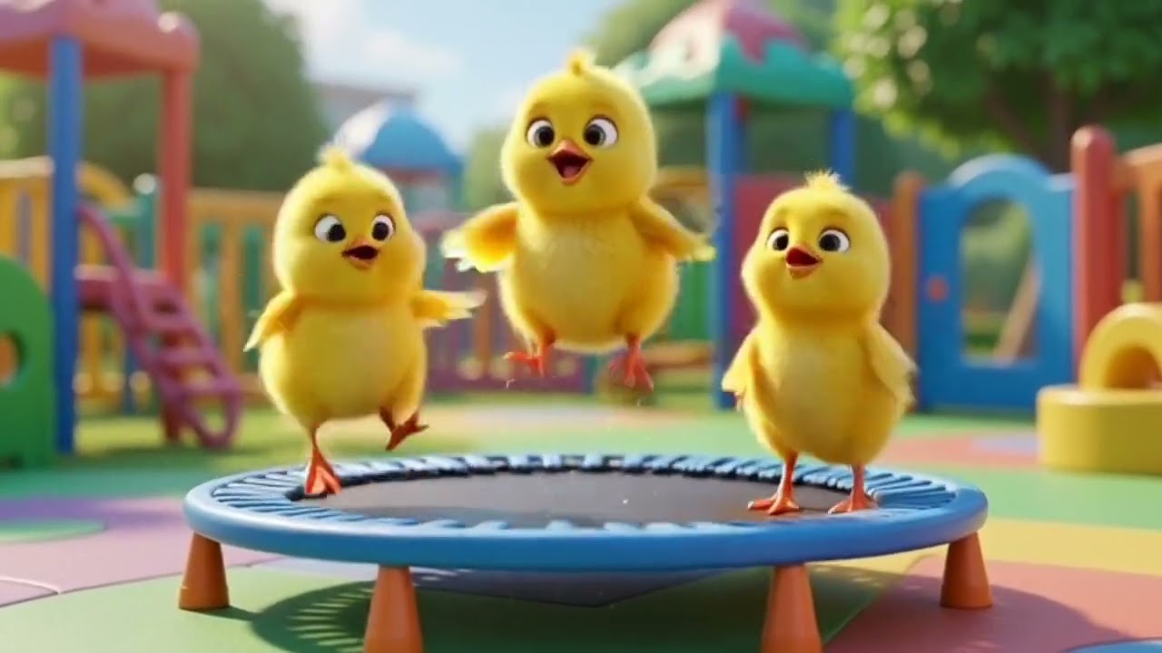 “नन्हे चूज़ों का हँसी वाला खेल”🐥 | Funny Kids Story in Hindi | No Music#ai video #ai voice 
