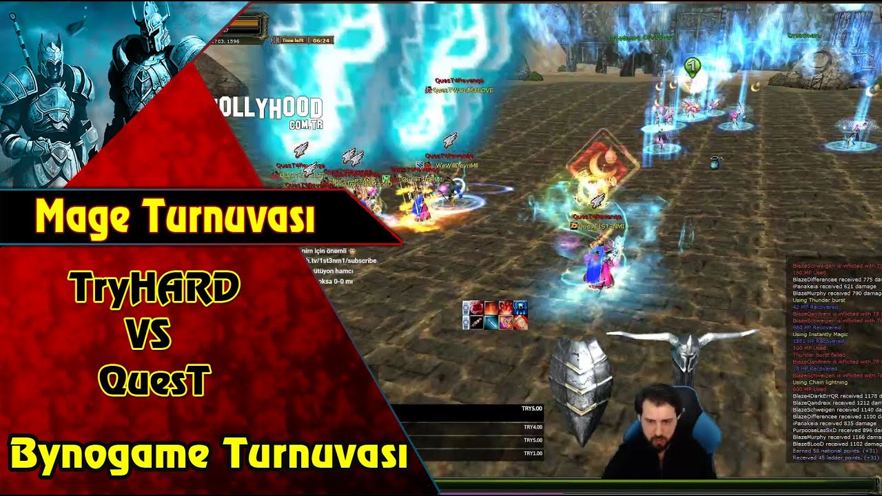 TryHARD VS QuesT Mage Turnuvası | Knight Online | Upgrade | PK