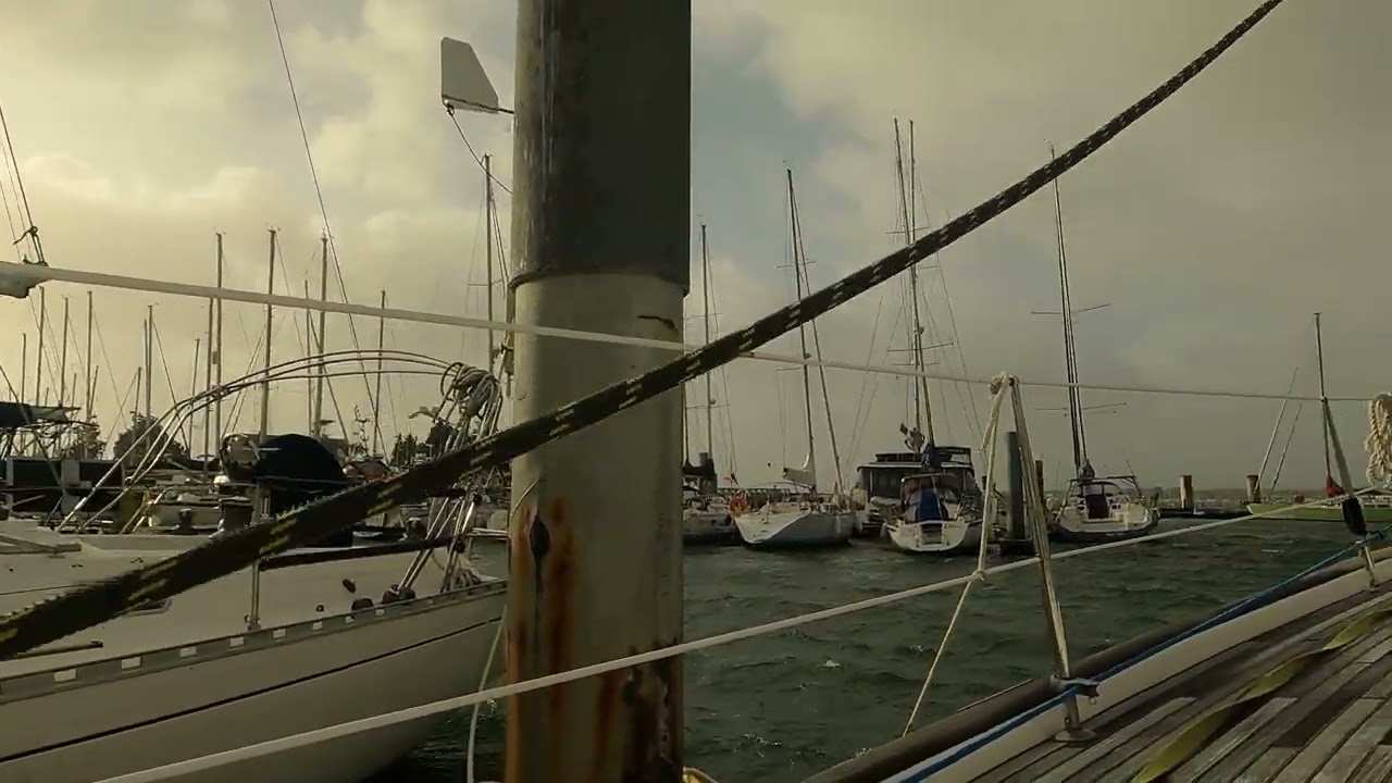 Tempête Caetano Port Locmiquélic 2024