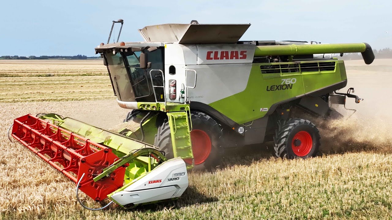 Claas Lexion 760 in the field Harvesting Barley | Harvest Season 2022 in Denmark