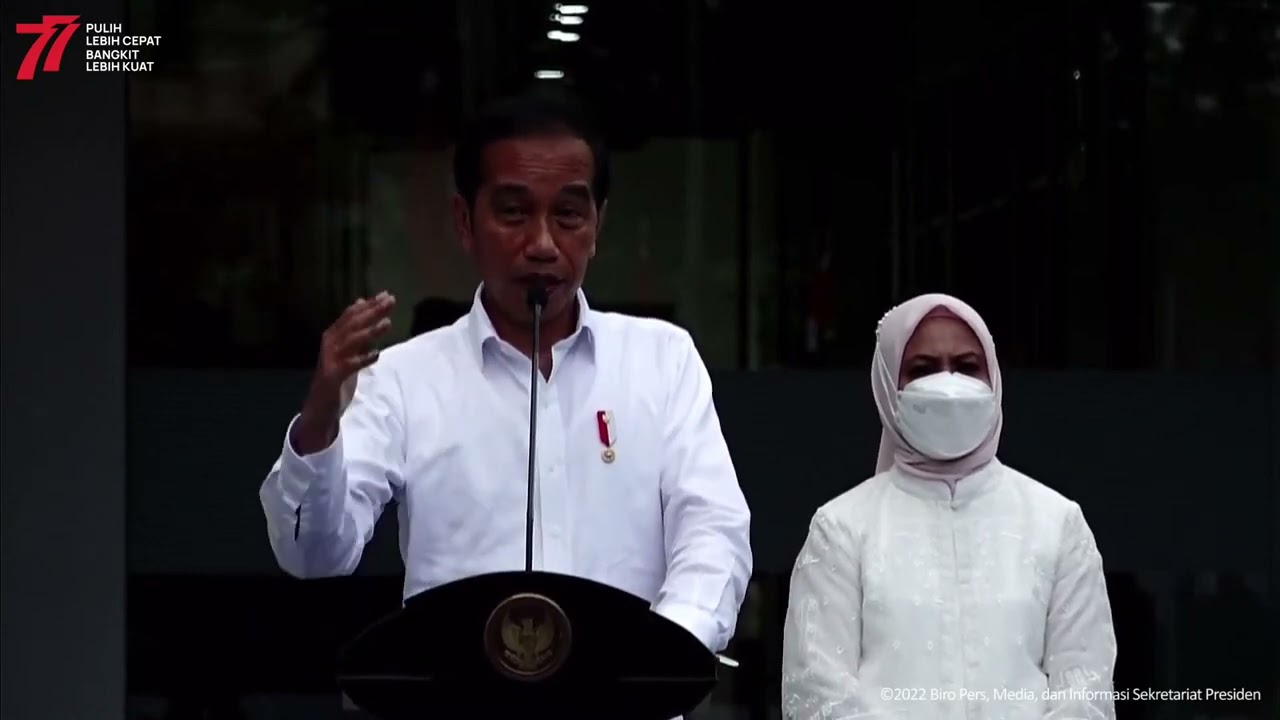 Sambutan Presiden RI dalam Peresmian Tower A dan B RSUD dr.Soedarso, Kota Pontianak, Selasa (9/8)