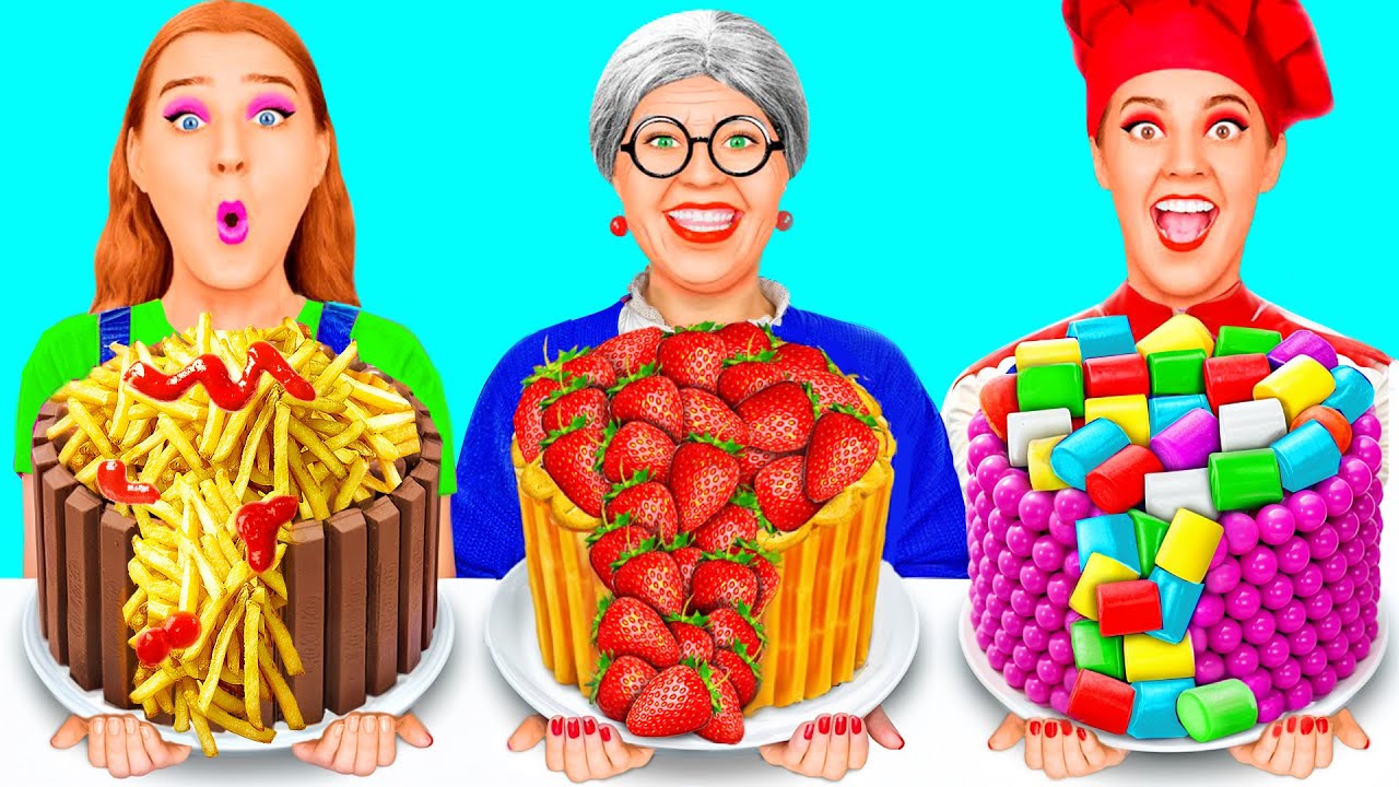 Me vs Grandma Cooking Challenge | Crazy Ideas to Cook by RaPaPa Best
