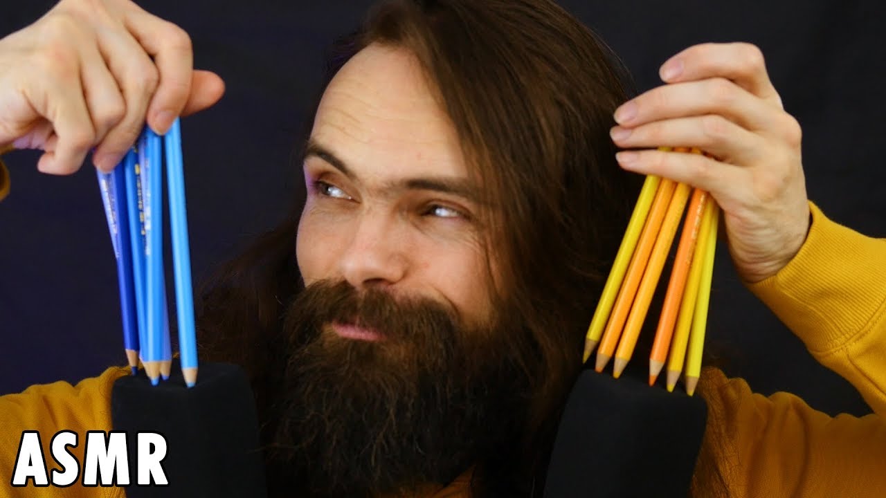 ASMR Fall Asleep in less than 25 minutes 59 seconds | Whispering, Pencils on Mic, Inaudible