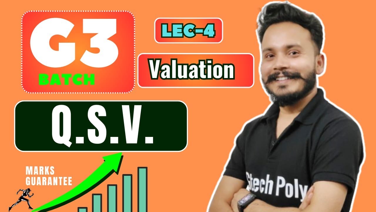 Quantity Surveying & Valuation | Marathon (part-4) | Bteup Exam 2024 | Polytechnic Civil Engg.