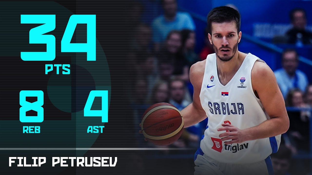 Filip Petrusev (34 PTS) | Top Performer | FIN vs SRB | FIBA EuroBasket 2025 Qualifiers