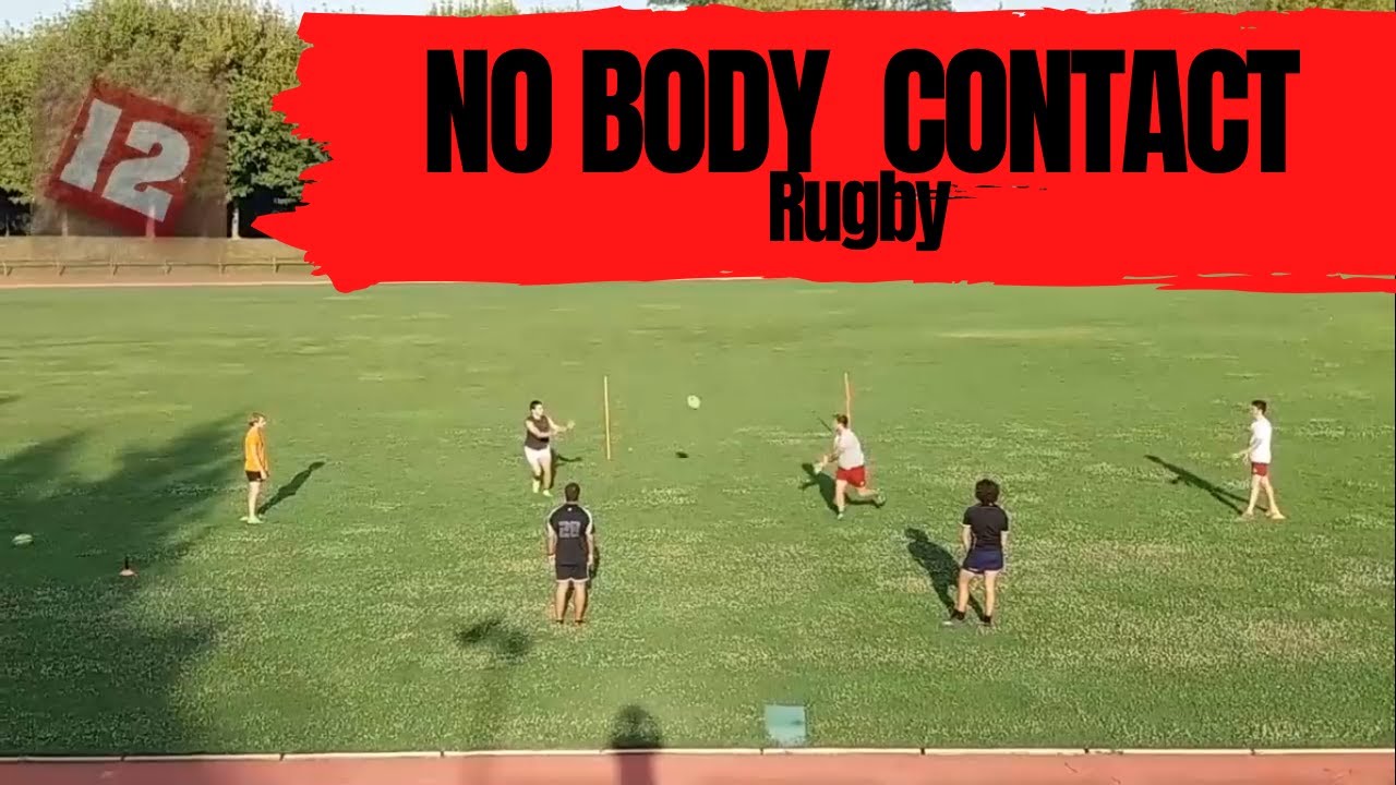 RUGBY DRILLS : no body contact - 4 drills warm up skills