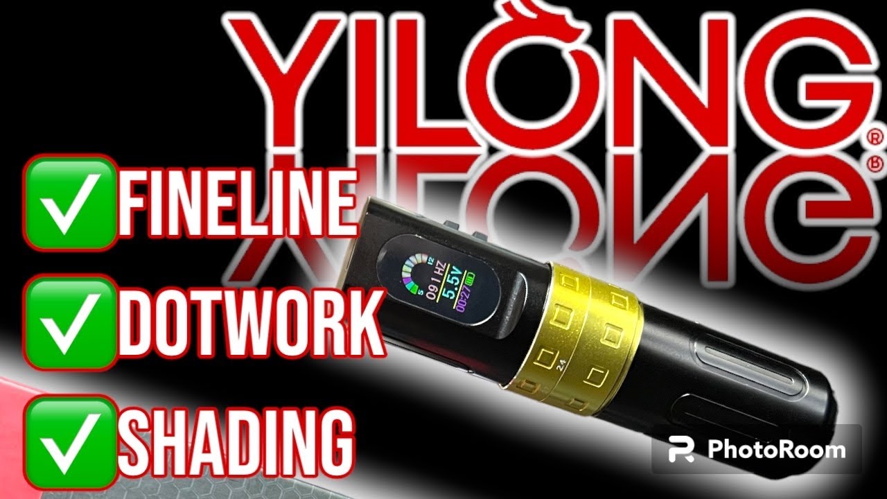 Yilong F8, Wireless Stroke Adjustable Tattoo Pen, Review