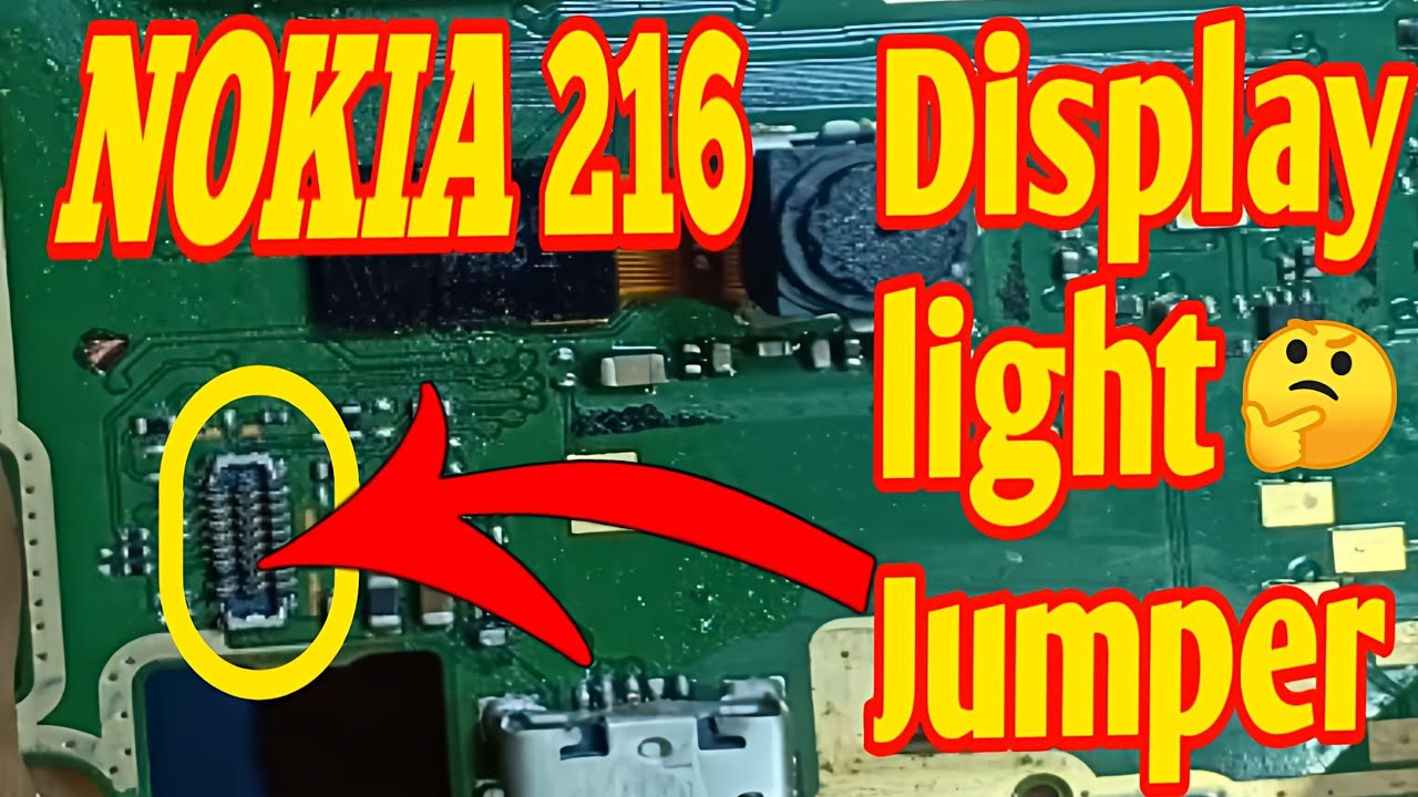 Nokia 216 Display light Solution | Nokia RM 1187 LCD light Jumper