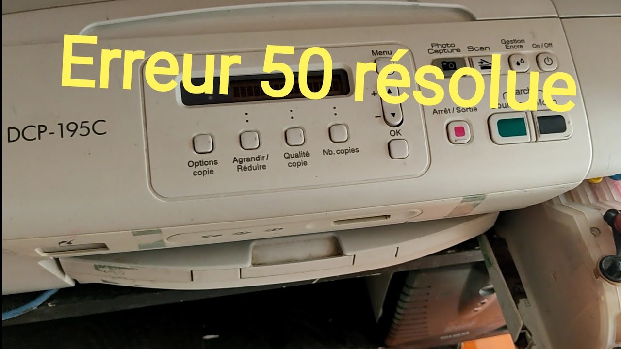 ❌Imprimante Brother DCP-195 Résolution ERREUR 50❌