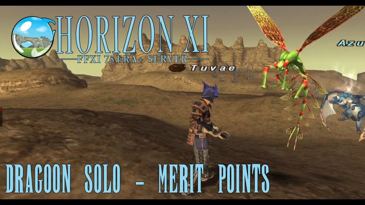 Сервер FFXI Horizon - Прохождение Драгуна в одиночку - Очки заслуг #ffxi #ff11 #finalfantasy