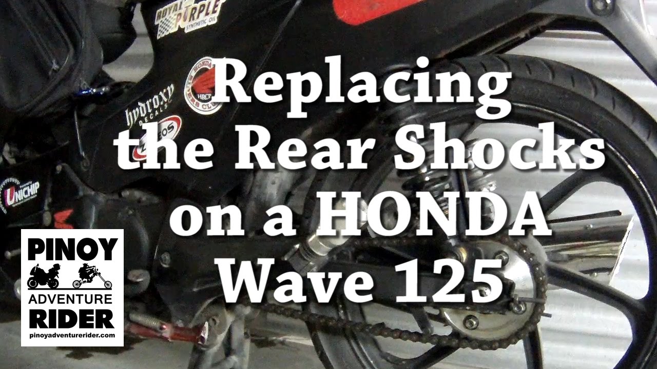 Replacing Rear Shock Absorbers on a HONDA Wave 125
