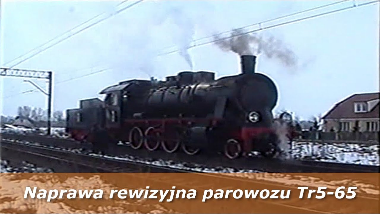 Jedyny zachowany w Europie parow&oacute;z Tr5-65 na naprawie w Gnieźnie -15.03.2005