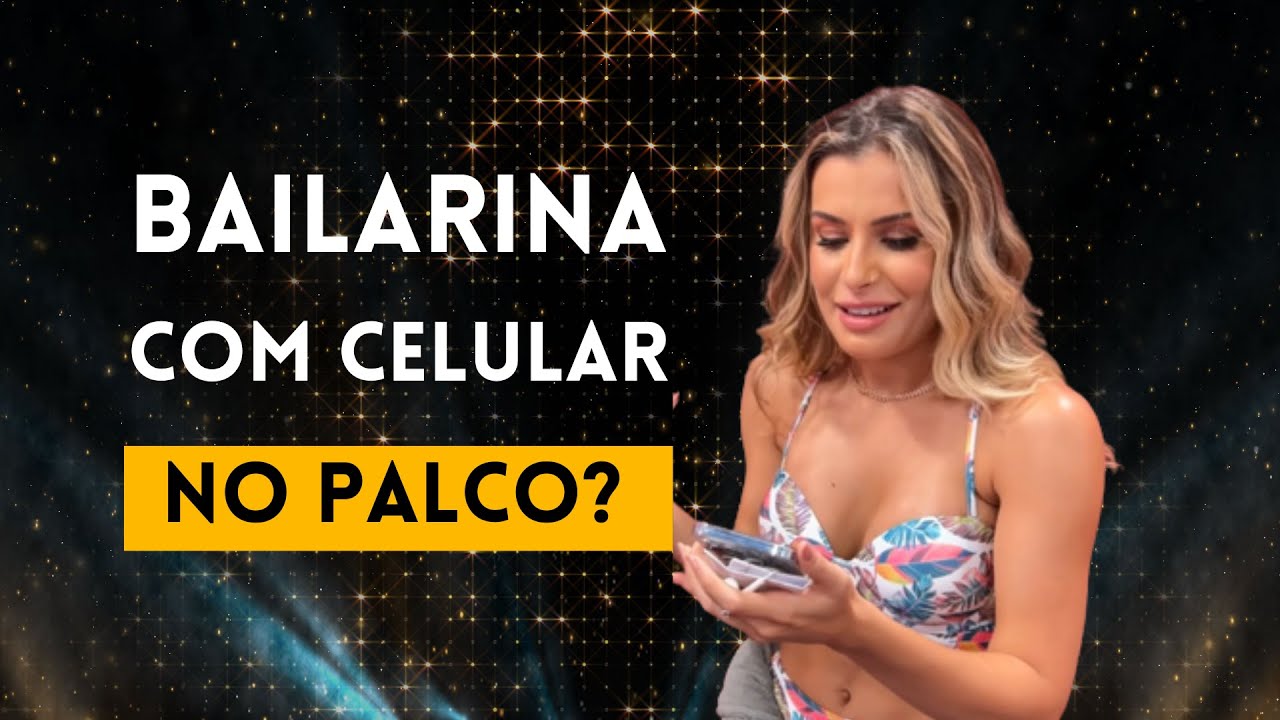 Por que Bailarina do Faustão dança com celular na mão durante os ensaios?