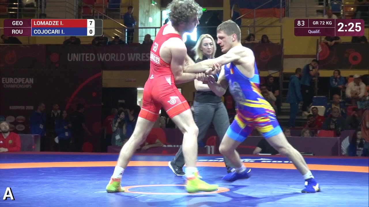 Qual. GR - 72 kg: I. LOMADZE (GEO) v. I. COJOCARI (ROU)