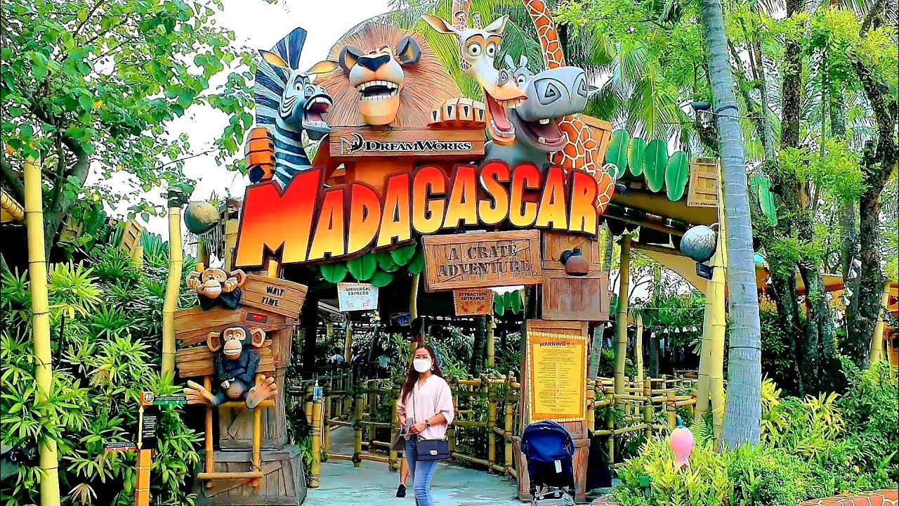 MADAGASCAR RIDE + OTHER RIDES INSIDE THE UNIVERSAL STUDIOS SINGAPORE