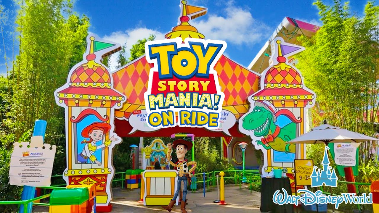 Toy Story Mania On Ride in Toy Story Land at Hollywood Studios Walt Disney World (Aug 2024) [4K]