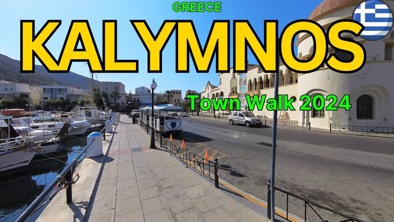 KALYMNOS 🇬🇷  - Kalymnos Town Walking Tour 2024