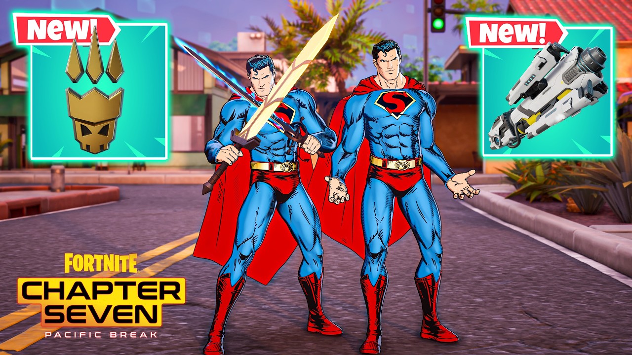 SUPERMAN PEN & INK DUO vs NEW! MYTHIC's Challenge 😱 | Fortnite Chapter 7 Season 1