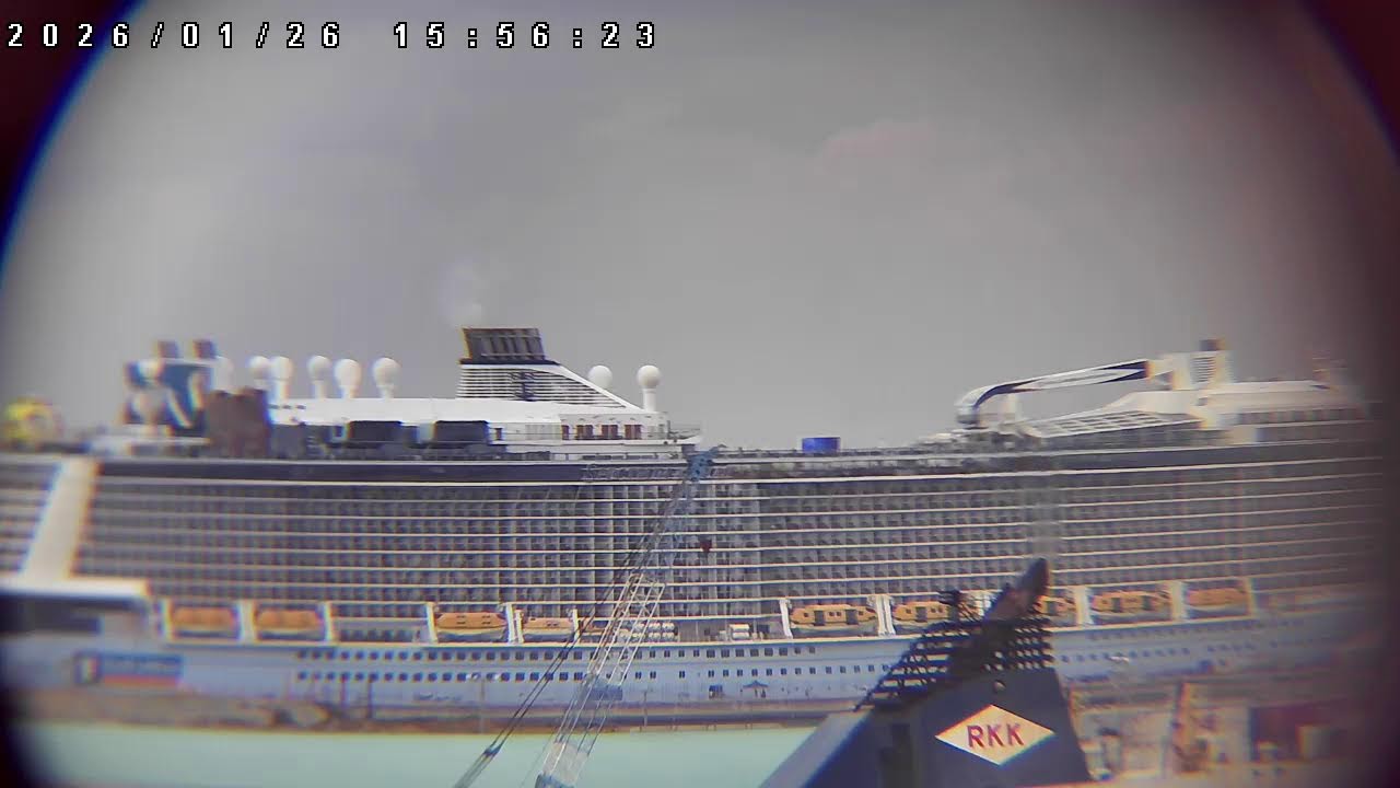 SPECTRUM OF THE SEAS【LIVE】沖縄ライブカメラ 那覇新港 第二クルーズバース　NAHA Port OKINAWA