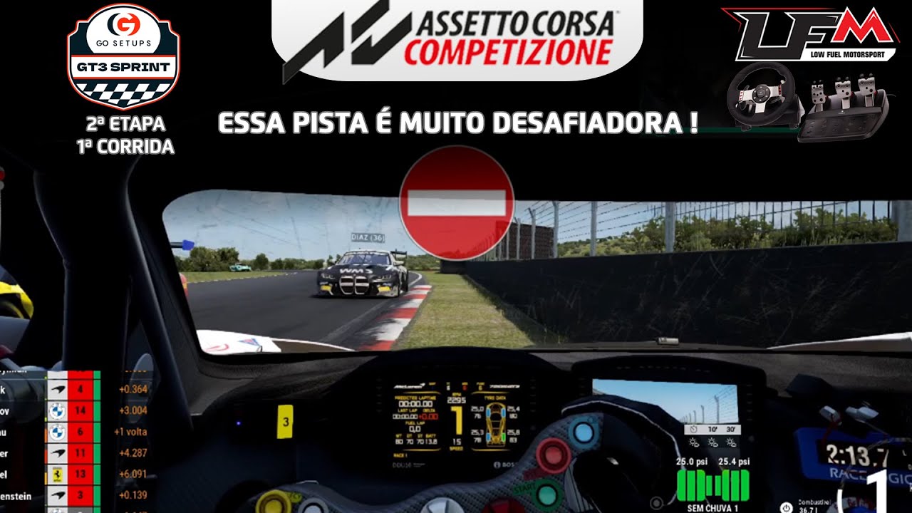 Pista complicada, muitos incidentes e aprendizado | GT3 Sprint Series 2ª Etapa | Liga LFM