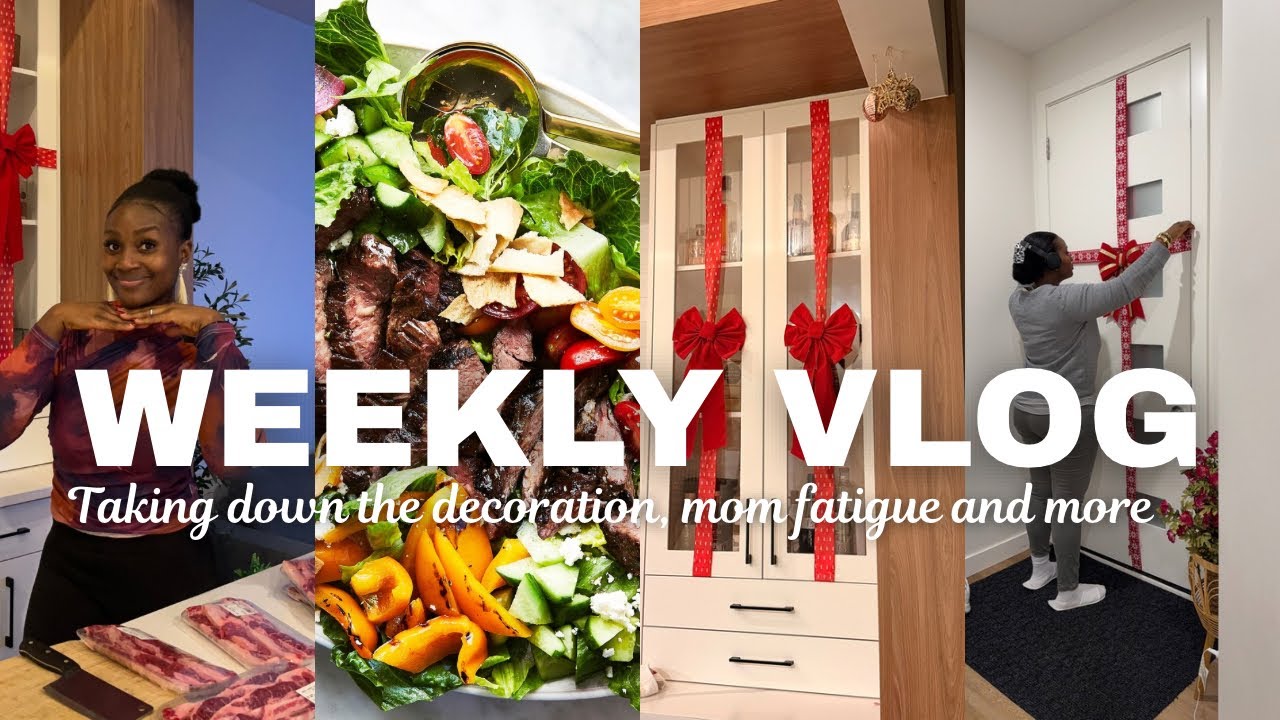 Mom Vlog | This Christmas decorations gats to go! Cooking up a storm, Baby’s New hair & More