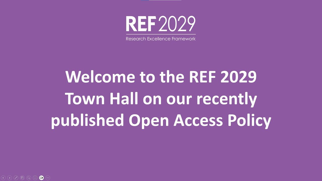 REF 2029 Town Hall on Open Access - 28 January 2025 (recording)