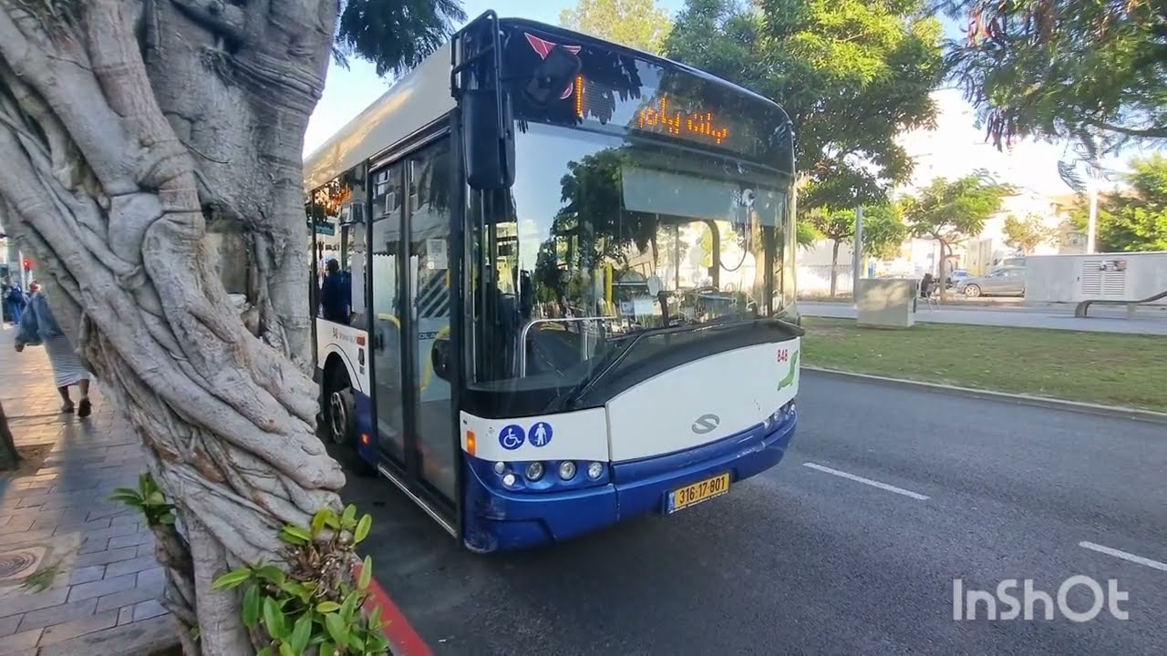 Solaris Urbino 18 bus #848 Dan Bus Company in Tel Aviv and Bat Yam
