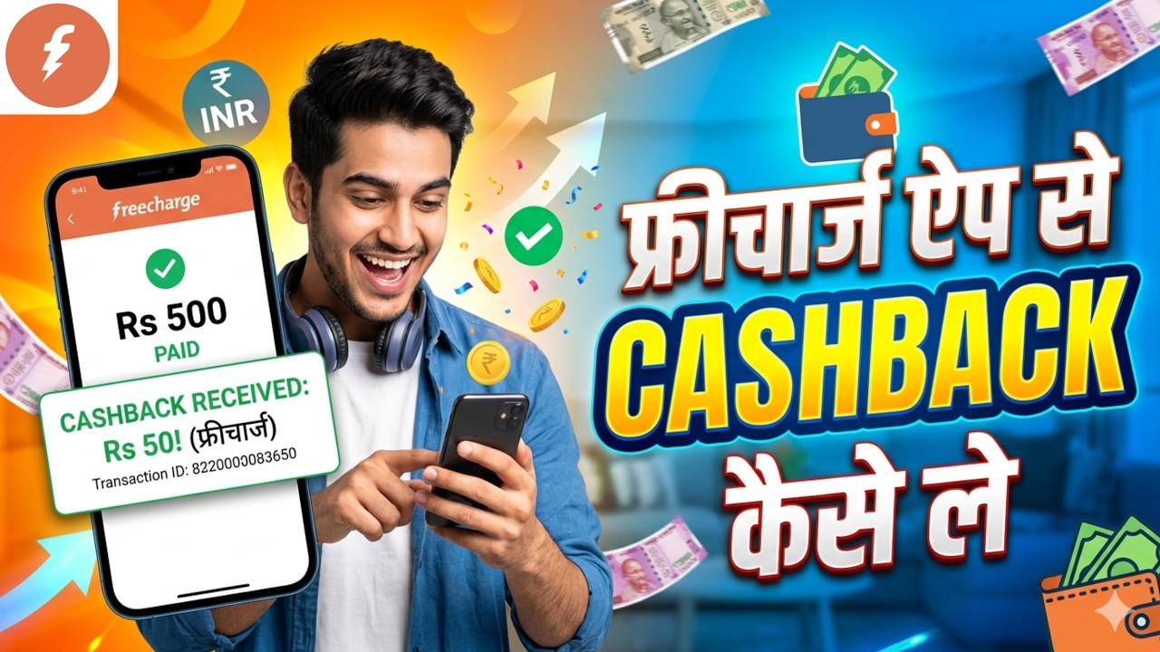 Freecharge app se cashback kaise le | freecharge app refer and earn | freecharge app se refer kare