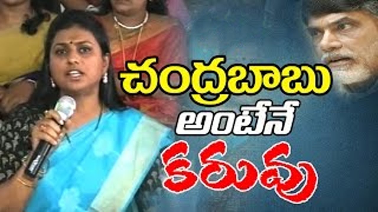 YSRCP MLA RK Roja Slams Chandrababu - Watch Exclusive